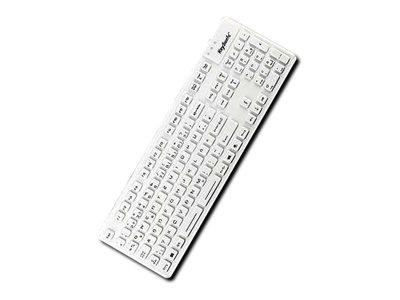 Tastatur Keysonic KSK-8030IN (DE) Industrietastatur 105T weiß