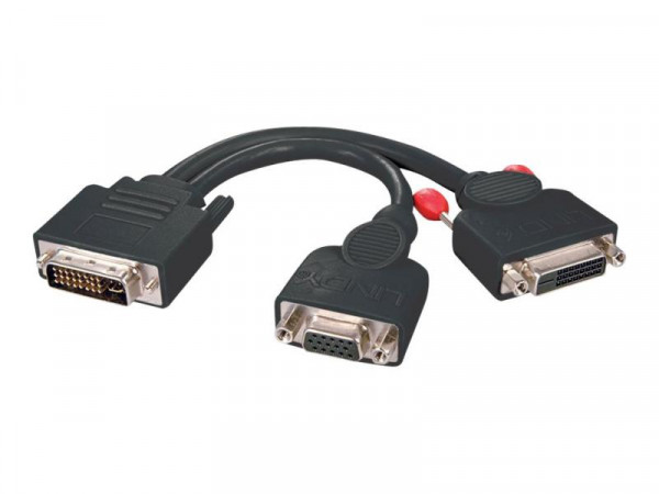 Lindy DVI-I Dual Link Splitterkabel auf VGA und DVI-D M/FF