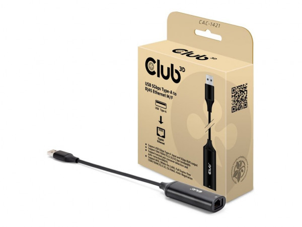 Club3D Adapter USB Typ A > RJ45 5Gbps retail