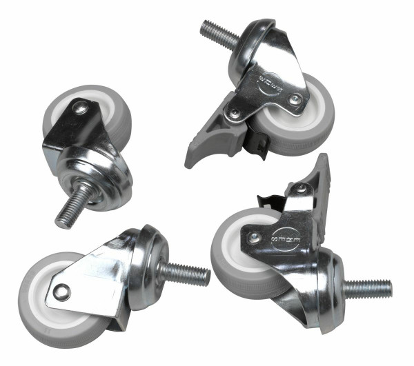 Equip EZW-1 4xRäder für Serverschränke 60mm silber