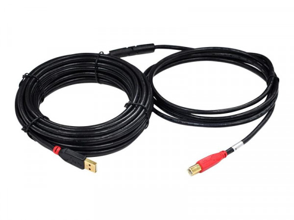 Lindy USB 2.0 Aktiv-Kabel Typ A/B M/M 10m