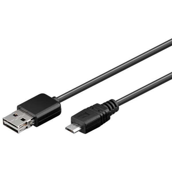 Easy USB 2.0 Hi Speed, A-St/Micro B-St., 1,0m, schwarz, B