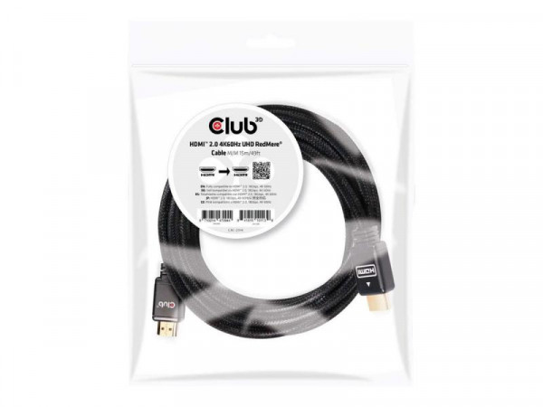 Club3D HDMI-Kabel A -> A 2.0 RedMere 4K60Hz UHD 15