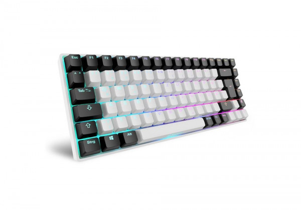 Sharkoon Gaming Tastatur Skiller SGK50S3 weiß-gelb DE
