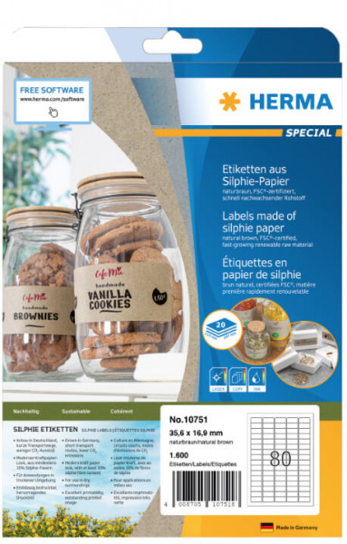 HERMA Etiketten Silphie A4 20 Blatt 35.6x16.9