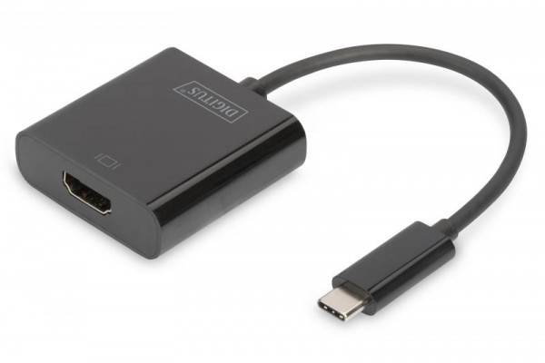 DIGITUS Adapter USB3.0/C -> HDMI 4K 19.5cm schwarz