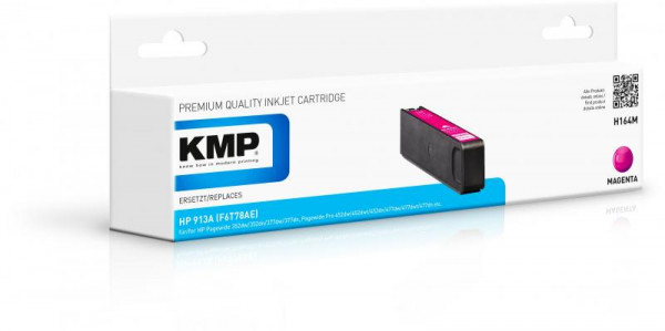 KMP Patrone HP 913A (F6T78AE) magenta 3000 S. H164M