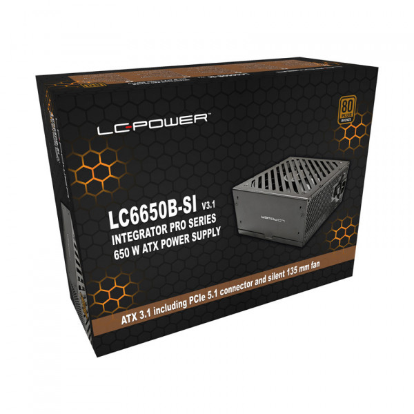 LC-Power Netzteil 650W Integrator Pro ATX V3.1 (80+Bronze)