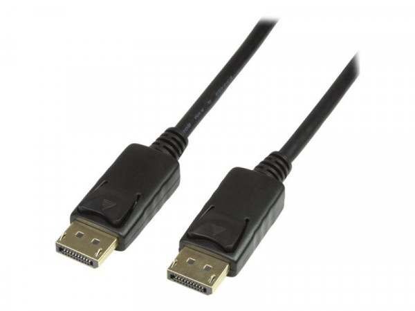 Logilink DisplayPort-Kabel, DP/M zu DP/M, 4K/60 Hz, schw. 5m