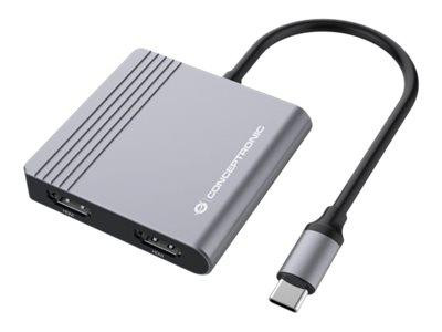 CONCEPTRONIC Adapter USB-C->2xHDMI,USB-C PD,1xUSB3.0 0.25 gr