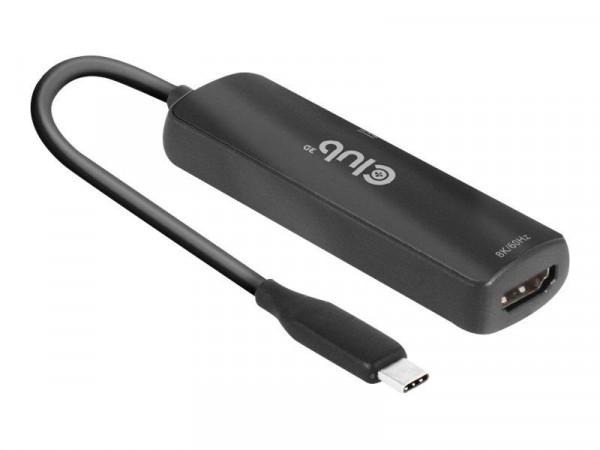 Club3D Adapter USB 3.2 Typ C > HDMI 2.1 HDR10 8K60Hz aktiv