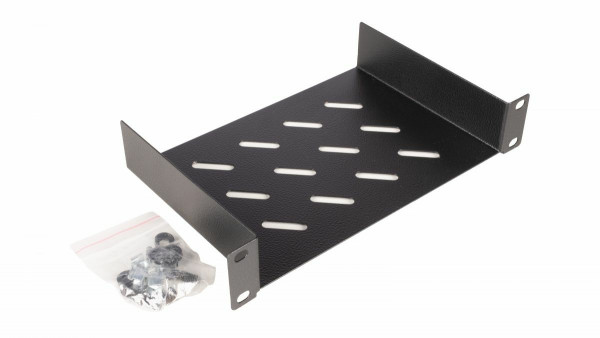 Equip Fachboden fest 10" für Serverschränke, 1U 15cm sw