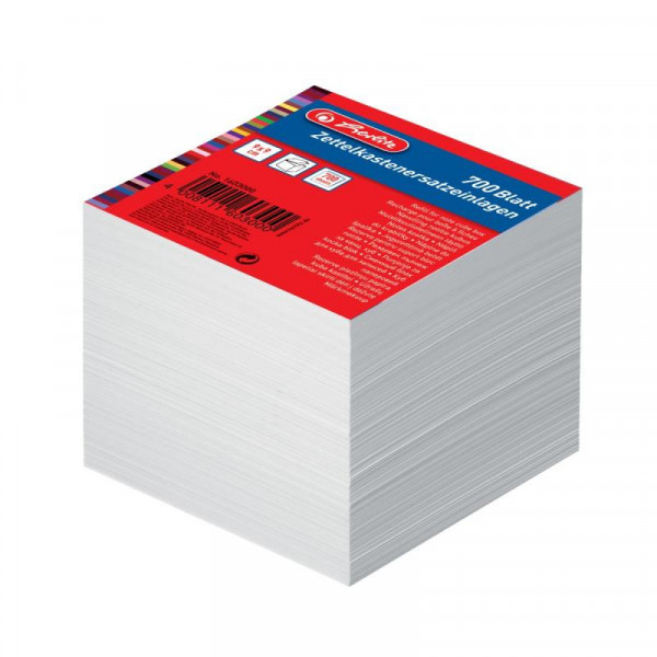 Herlitz Zettelkastenersatzeinlage 9x9 700 Blatt weiß