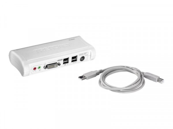 TRENDnet KVM 2-Port DVI USB Switch mit Audio Kit