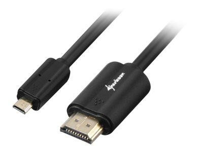 Sharkoon Kabel HDMI -> micro HDMI 4K 1m schwarz
