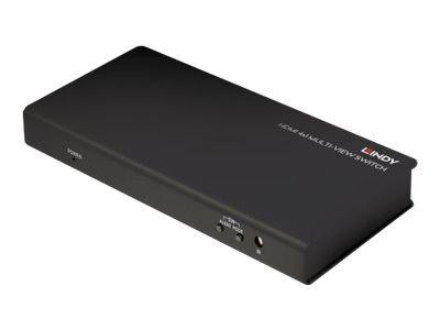 Lindy HDMI 4x1 Multi-View Switch Video Audio-Schalter Deskto