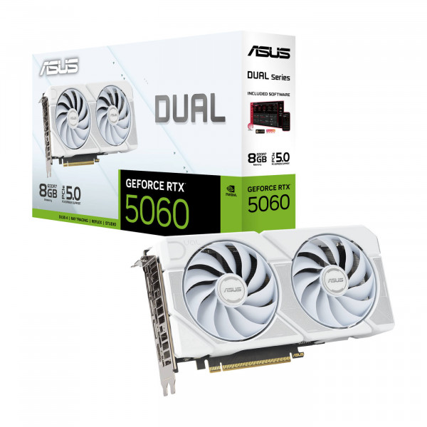 ASUS DUAL-RTX5060-8G-WHITE 8GB GDDR7 HDMI DP