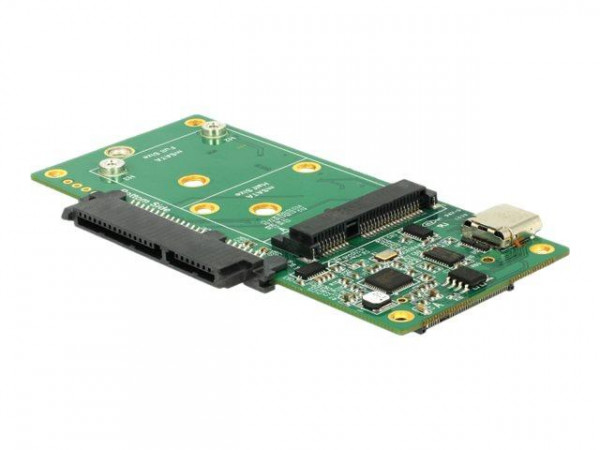 DELOCK Konverter USB-C 3.1 Gen2 Bu > SATA/M.2 KeyB/mSATA