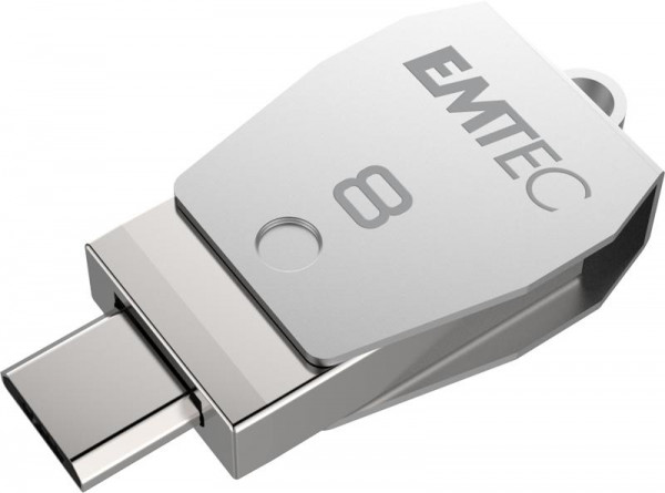 EMTEC USB-Stick 8 GB T250 USB 2.0 micro-USB Dual