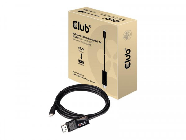 Club3D Kabel USB 3.1 Typ C > DP 1.4 8K60Hz UHD 1,8m