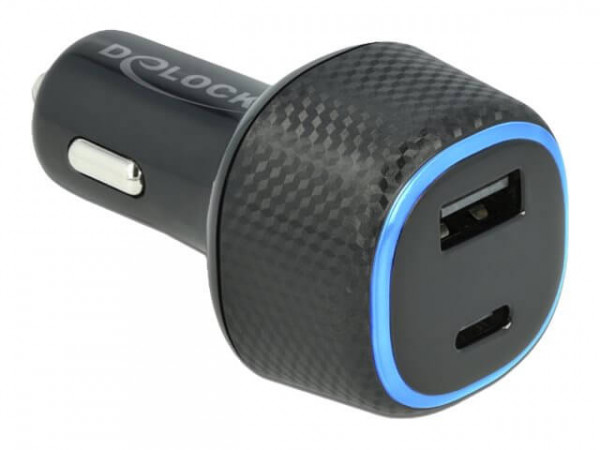 DELOCK Kfz Ladeadapter USB-CÖ PD 3.0 und USB-A mit 63 W