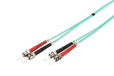 DIGITUS LWL Patchkabel ST -> ST 3.00m Multimode Duplex OM3