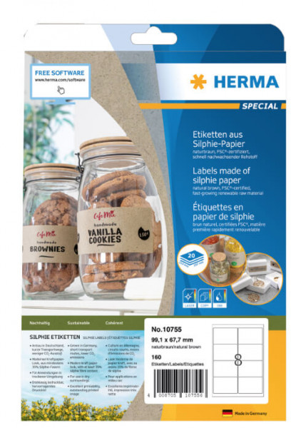 HERMA Etiketten Silphie A4 20 Blatt 99.1x67.7