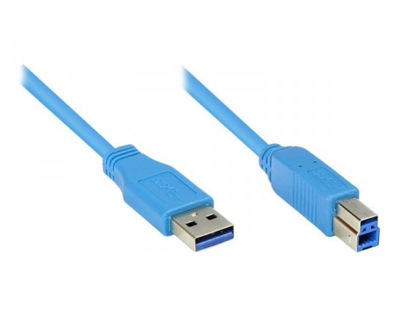 KAB 2m USB 3.0 Anschlusskabel Stecker A an Stecker B
