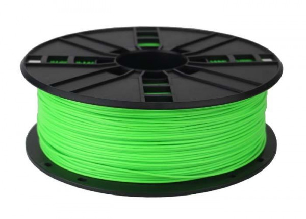 Filamentcassette PLA fluorrescent grün 1.75mm 1kg schmale S.