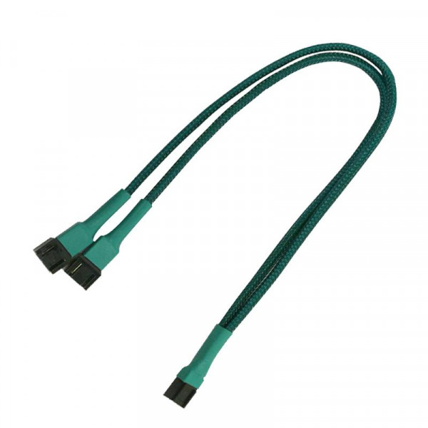 Kabel Nanoxia 3-Pin Y-Kabel, 30 cm, grün