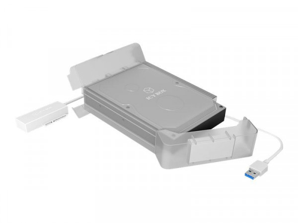 Gehäuse IcyBox USB 3.0 2,5"/3,5" SATA3 microSD retail