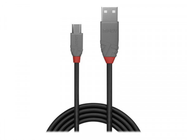 Lindy USB 2.0 Kabel Typ A/Micro-B Anthra Line M/M 3m