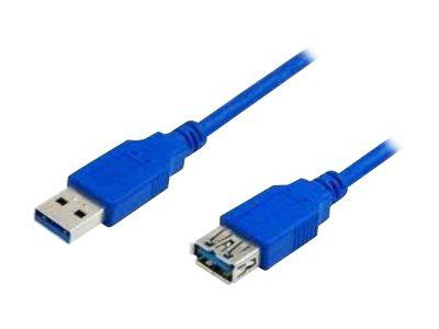 MediaRange USB Kabel A -> A St/Bu 1.80m blau Verlängerung3.0