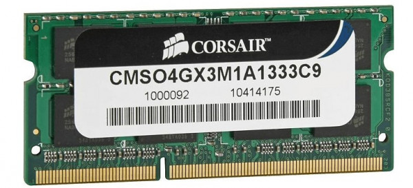 SO DDR3 4GB PC 1333 CL9 CORSAIR Value Select retail