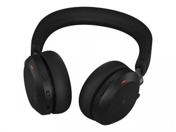 Jabra Headset Evolve2 75 UC Duo, inkl. Link 380a & Ladestat.