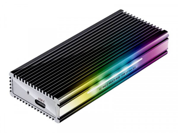 LC-Power SSD-Gehäuse LC-M2-C-Multi-RGB (NVMe & SATA)