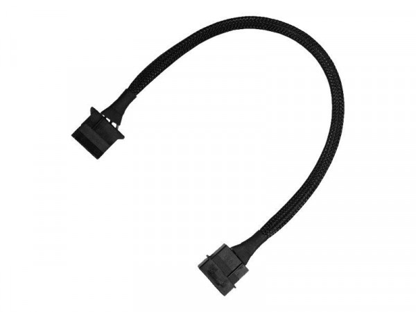 Kabel Nanoxia 4-Pin Verlängerung, 30 cm, schwarz