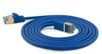 Wantec Patchkabel SSTP CAT7 Ste. CAT6a d=4mm 1,00m blau