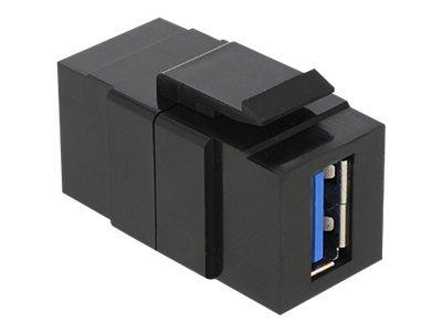 Keystone Delock USB3.0 A Buchse schwarz