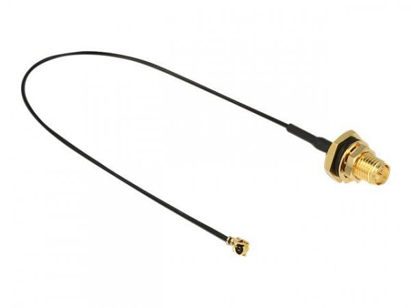 HF Kabel Delock I-PEX -> RP-SMA St/Bu 0.20m zum Einbau