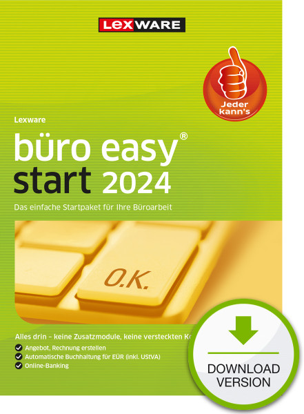 Lexware ESD büro easy start 2024 Download Jahresversion (365