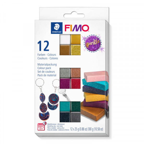 FIMO Mod.masse Effect Sparkle 12er-Set Glitter retail