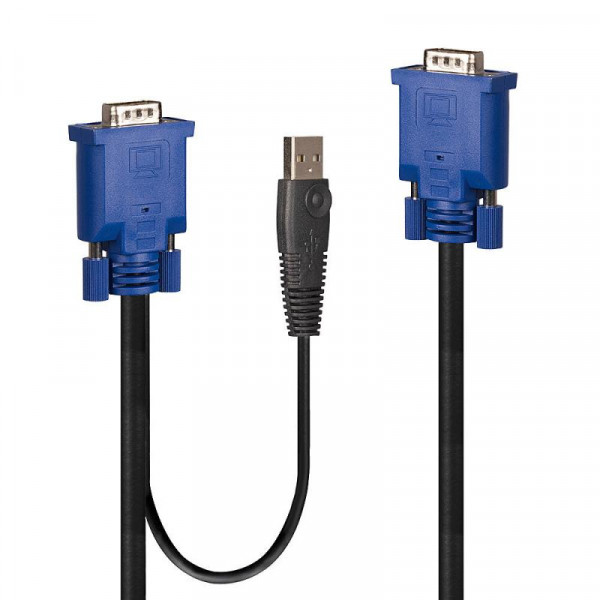 LINDY Kombiniertes KVM- und USB-Kabel 3m