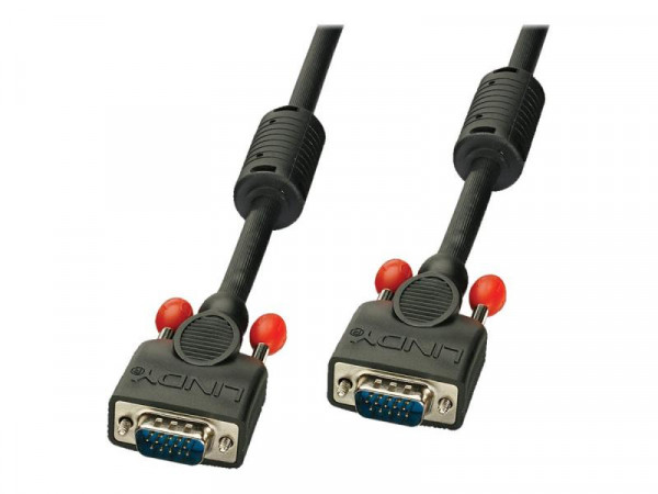 Lindy VGA Kabel M/M schwarz 3m HD15 M/M DDC-fähig