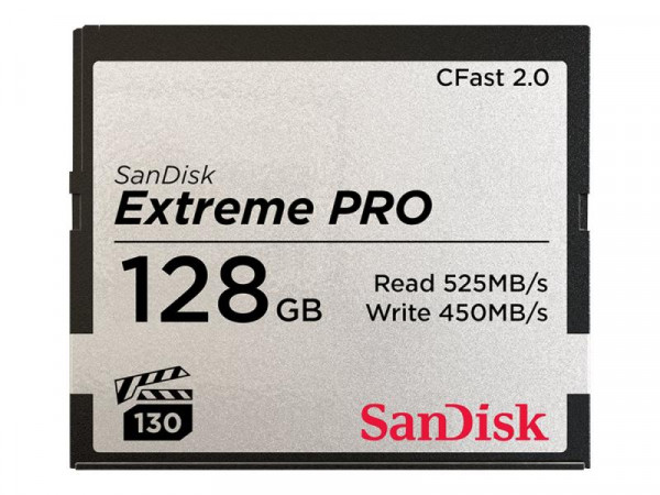 SD CompactFlash Card 128GB SanDisk Extreme Pro CFast 2.0