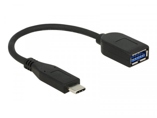 USB3.1 Kabel Delock C -> A St/Bu 0.10m koaxial sw Prem