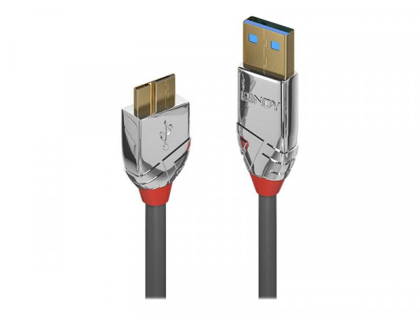 Lindy USB 3.0 Kabel Typ A/Micro-B Cromo Line M/M 1m