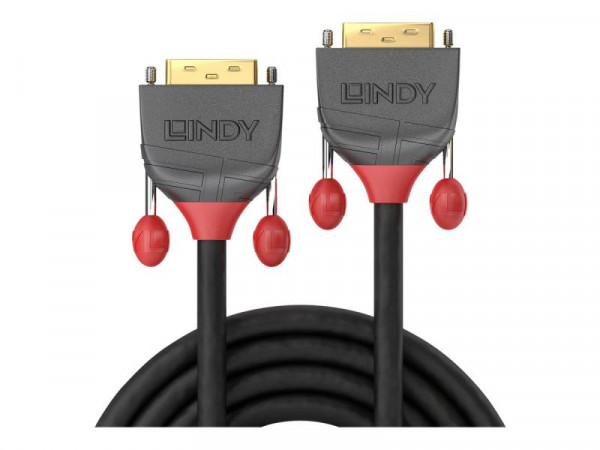 Lindy DVI-D Dual Link Kabel Anthra Line 7.50m