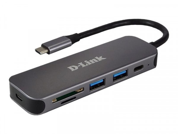 D-Link DUB-2325 6-in-1 USB-C Hub mit HDMI/USB-PD/SD-Reade