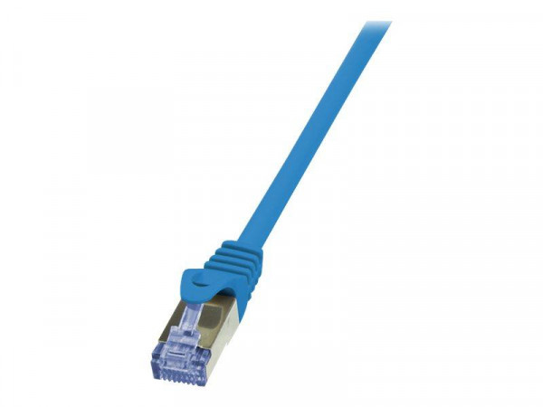 LogiLink CAT6A S/FTP Patchkabel AWG26 PIMF blau 3,00m